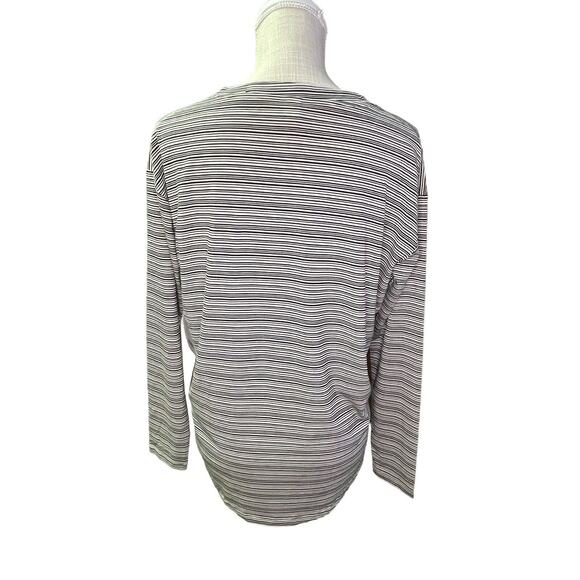 NWT Athleta Cloudlight Stratus Striped Long Sleeve Top Women's Medium Activewear - Picture 7 of 11